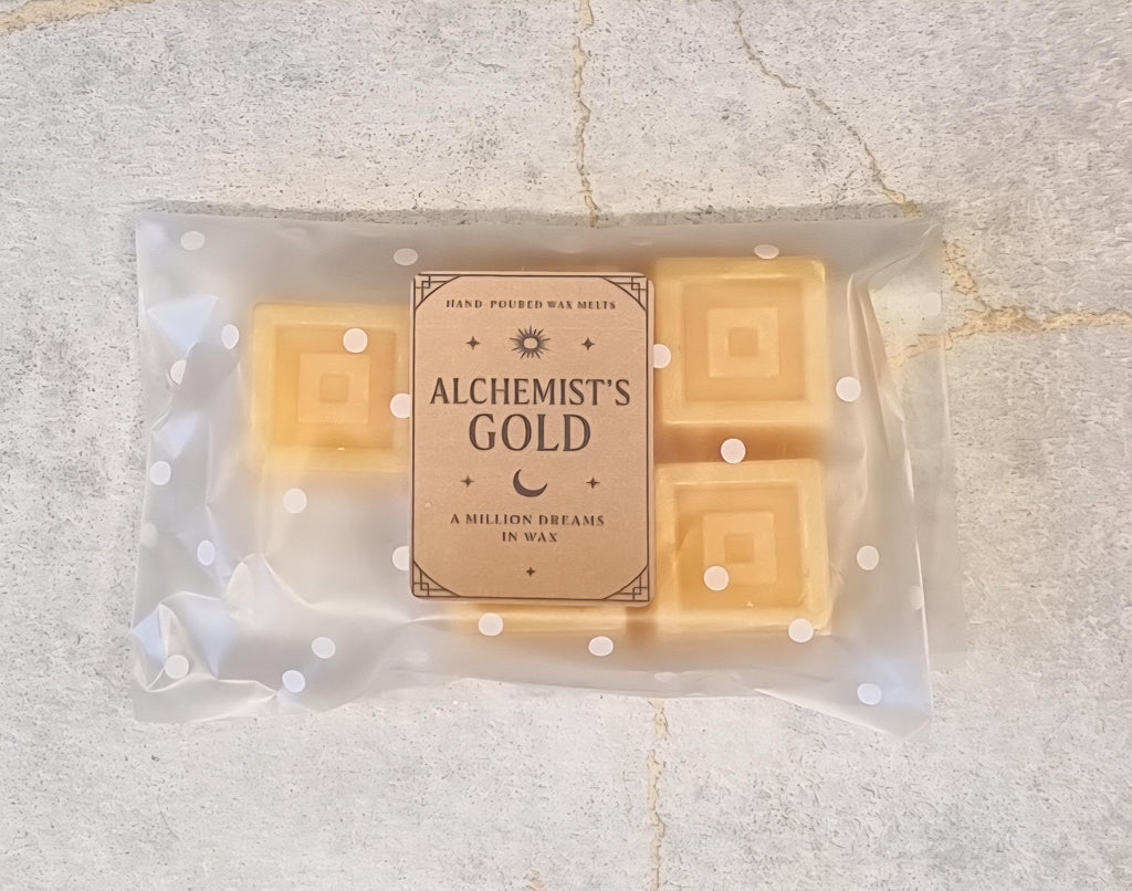 Alchemists Gold Wax Melts: Hand-Poured Soy Wax, Million Fragrance