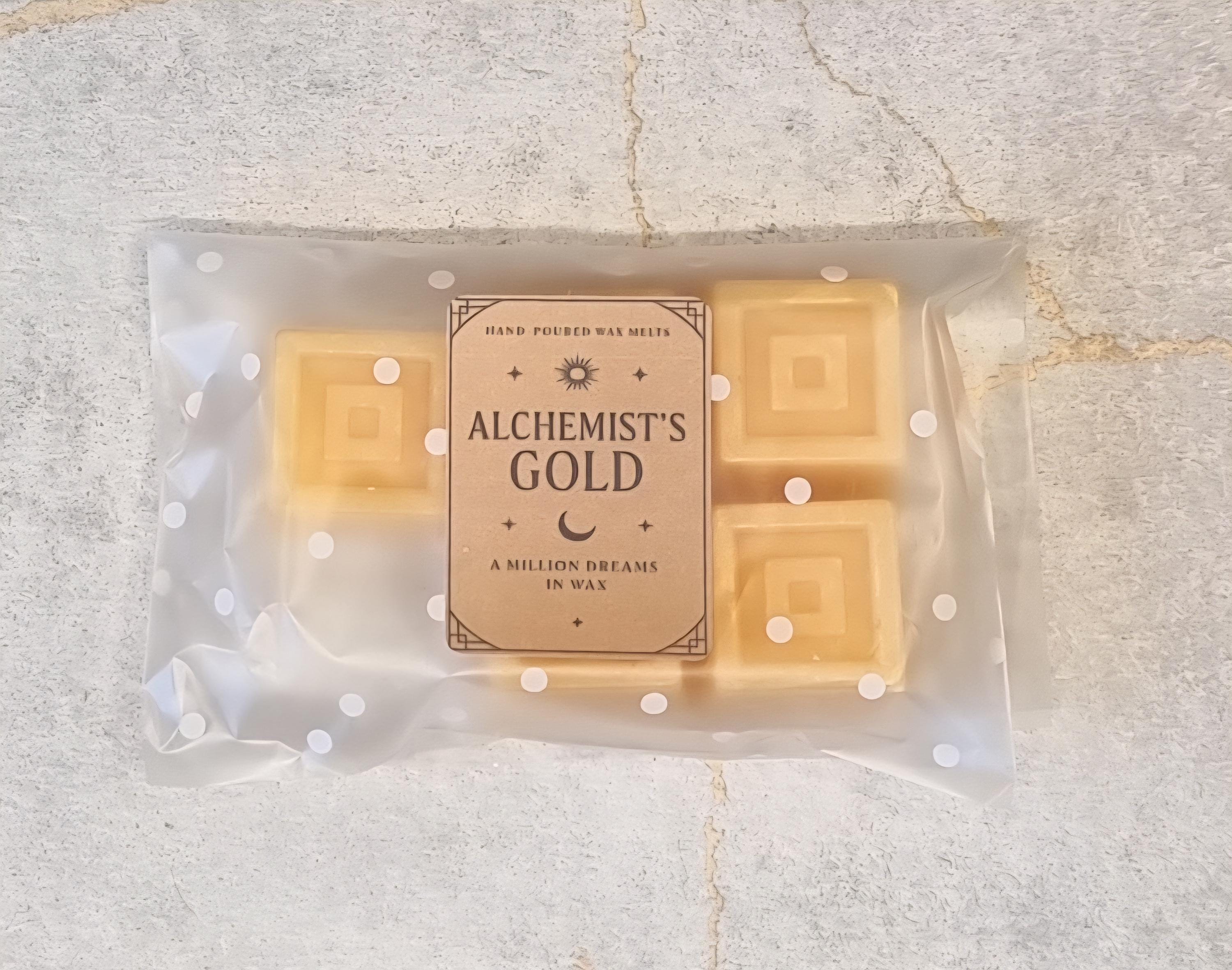 Alchemists Gold Wax Melts: Hand-Poured Soy Wax, Million Fragrance