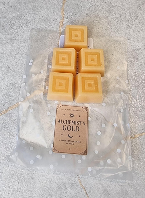 Alchemists Gold Wax Melts: Hand-Poured Soy Wax, Million Fragrance