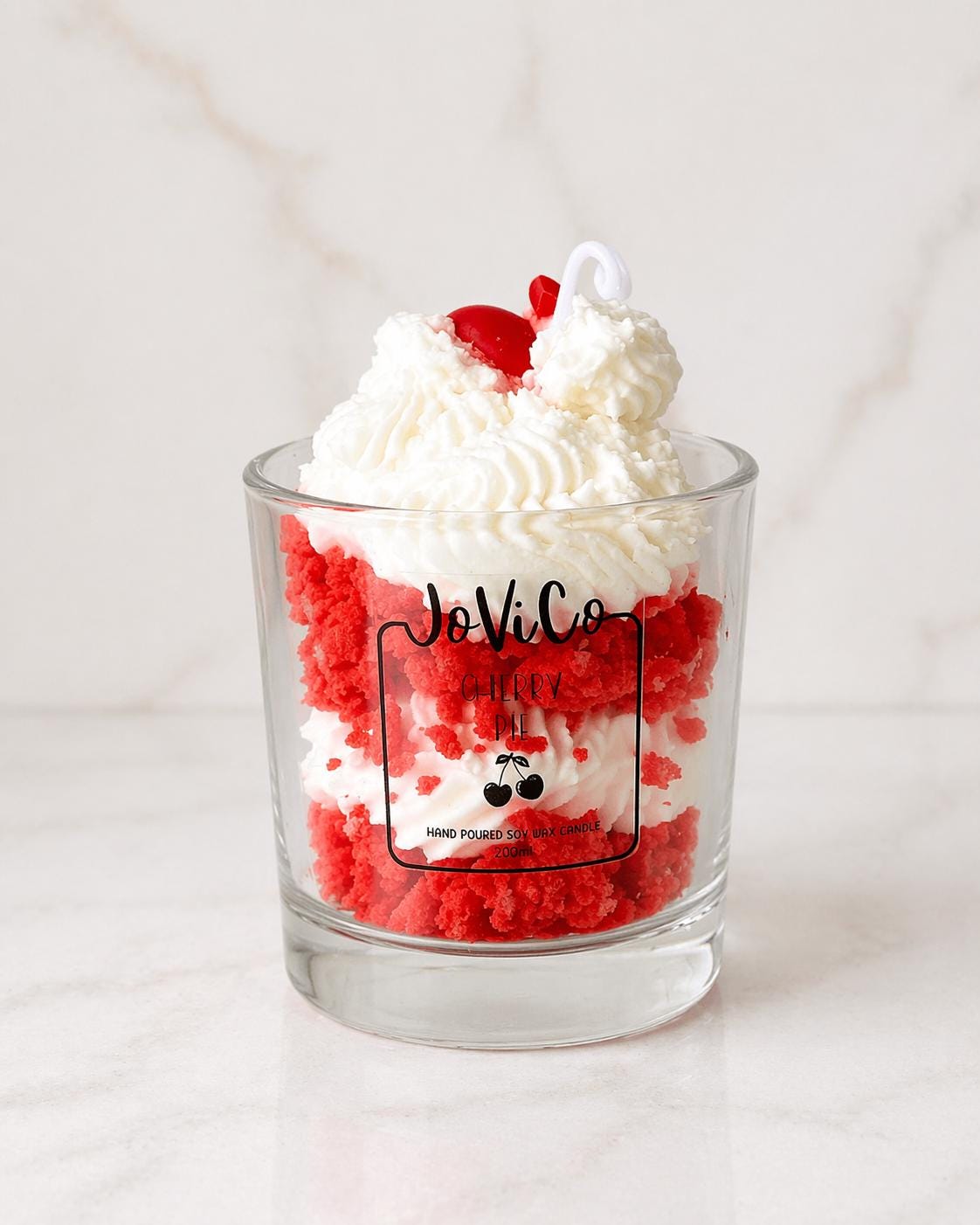 Cherry Pie Dessert Candle