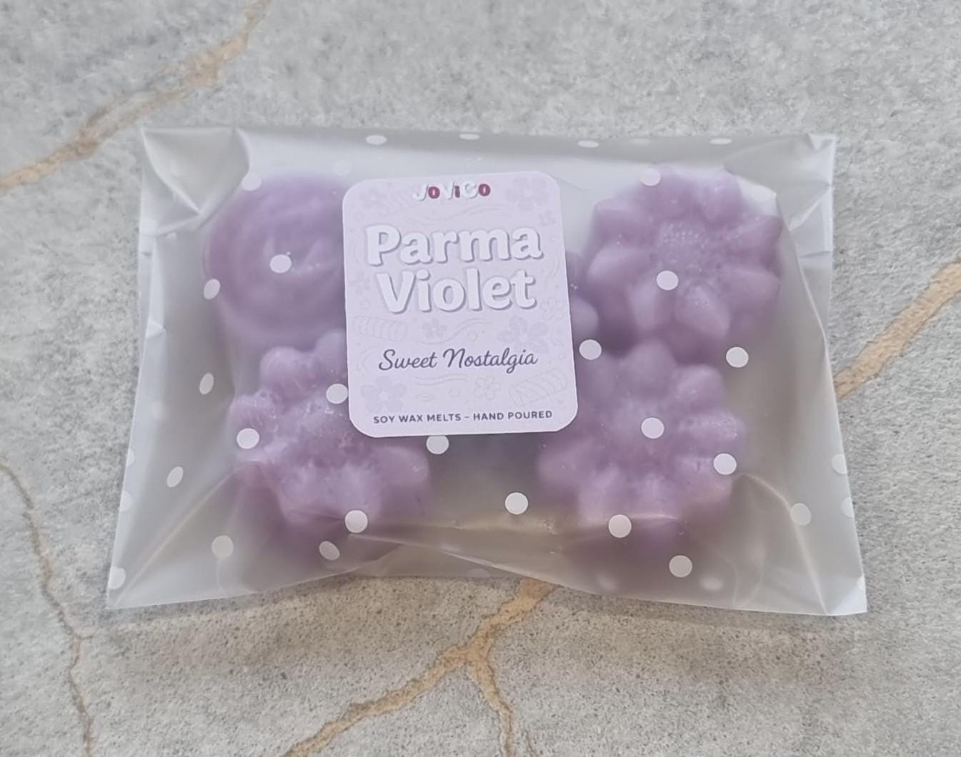 Parma Violet Strong Scented Soy Wax Melts: Nostalgic Floral Scent