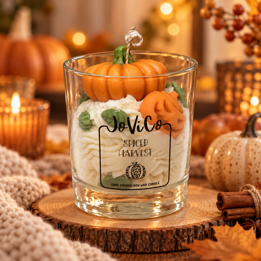 Spiced Harvest Pumpkin Spice Candle – 30cl Luxury Soy Wax Candle