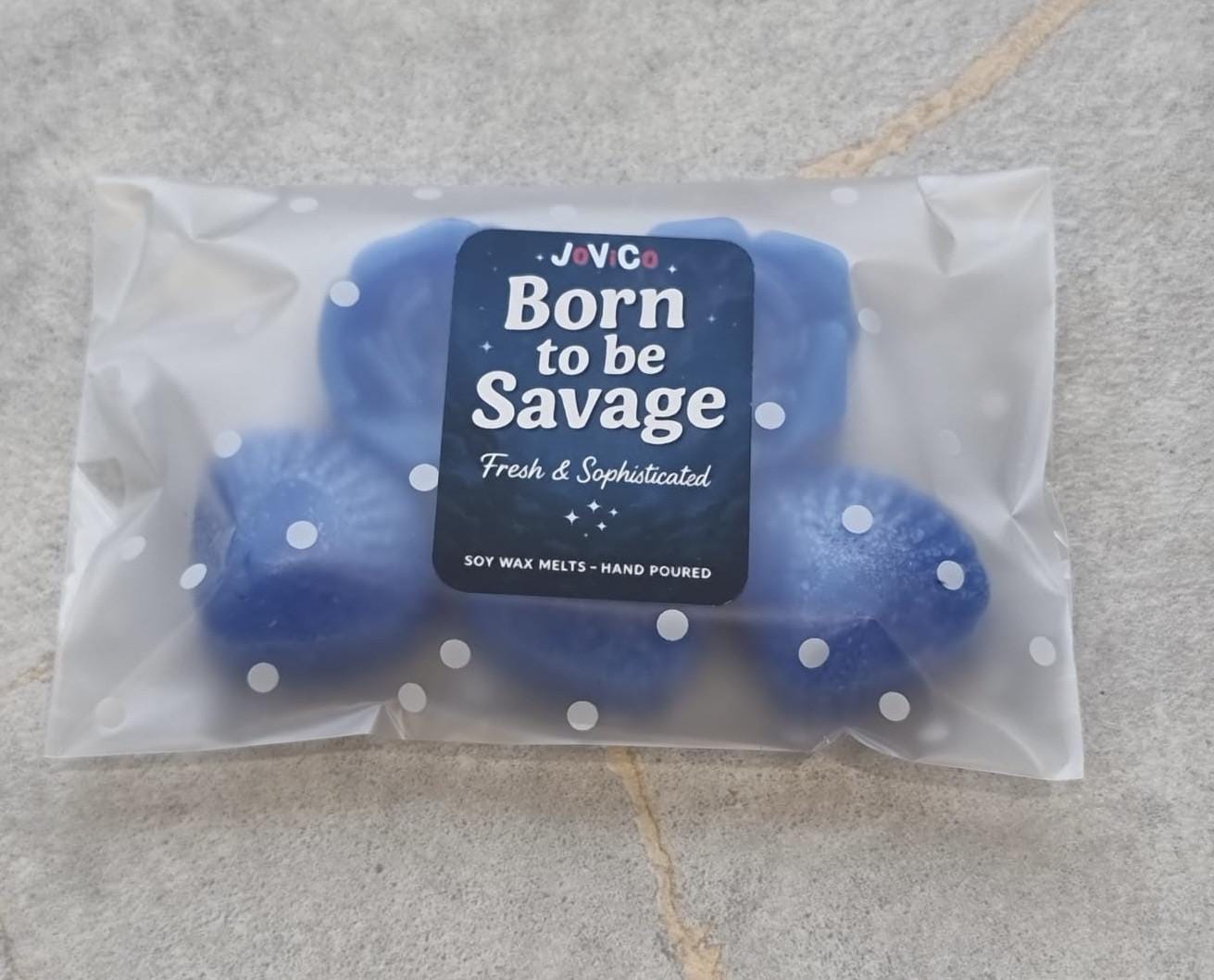 Born to be Savage Strong Scented Soy Wax Melts: Fresh, Sophisticated Scent. Sauvage Dupe