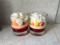 Strawberry Trifle Candle: Sweet Dessert Scented Soy Candle, Handmade UK